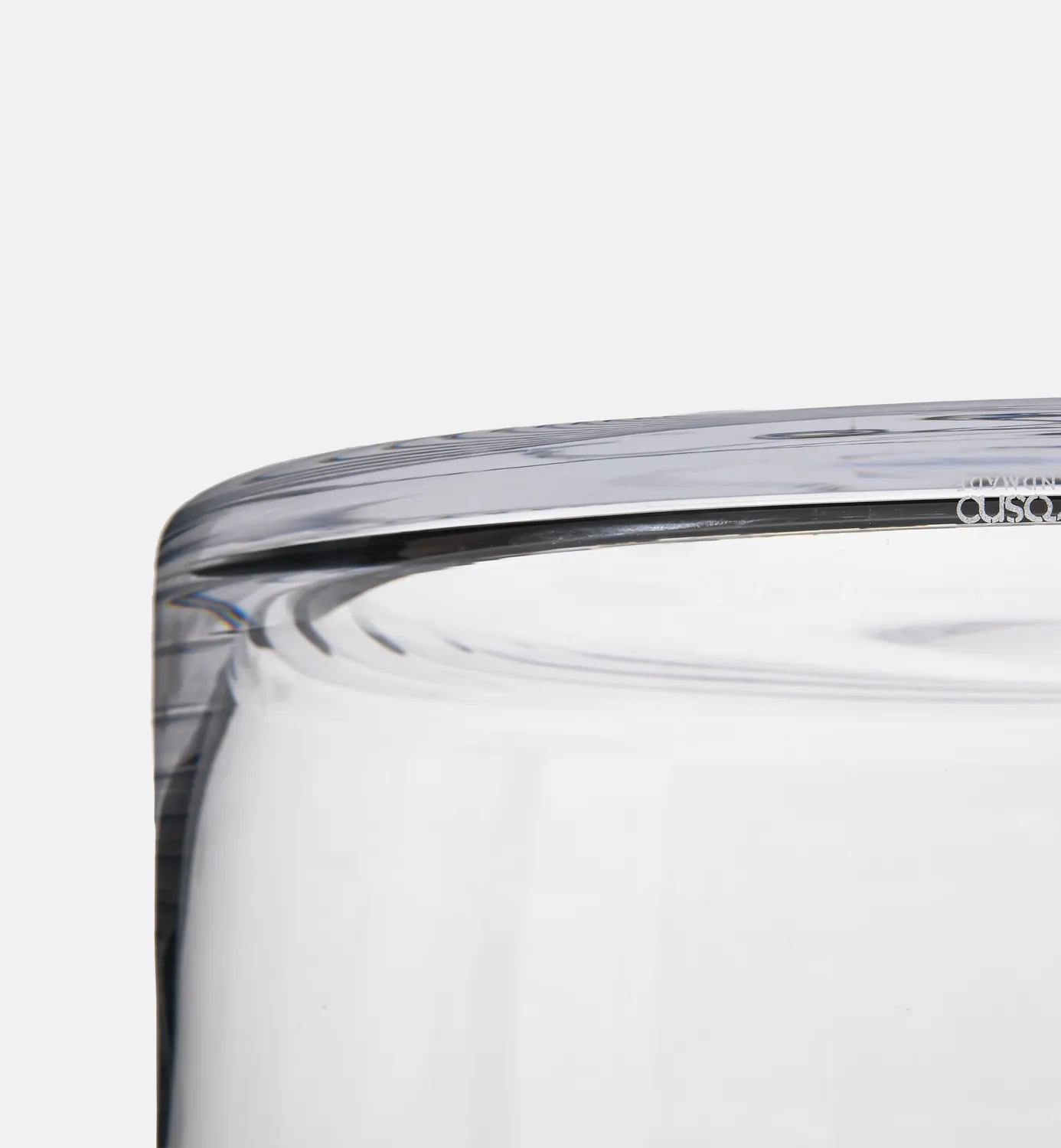 Krosno serveringsskål 24 cm klart glas håndformet
