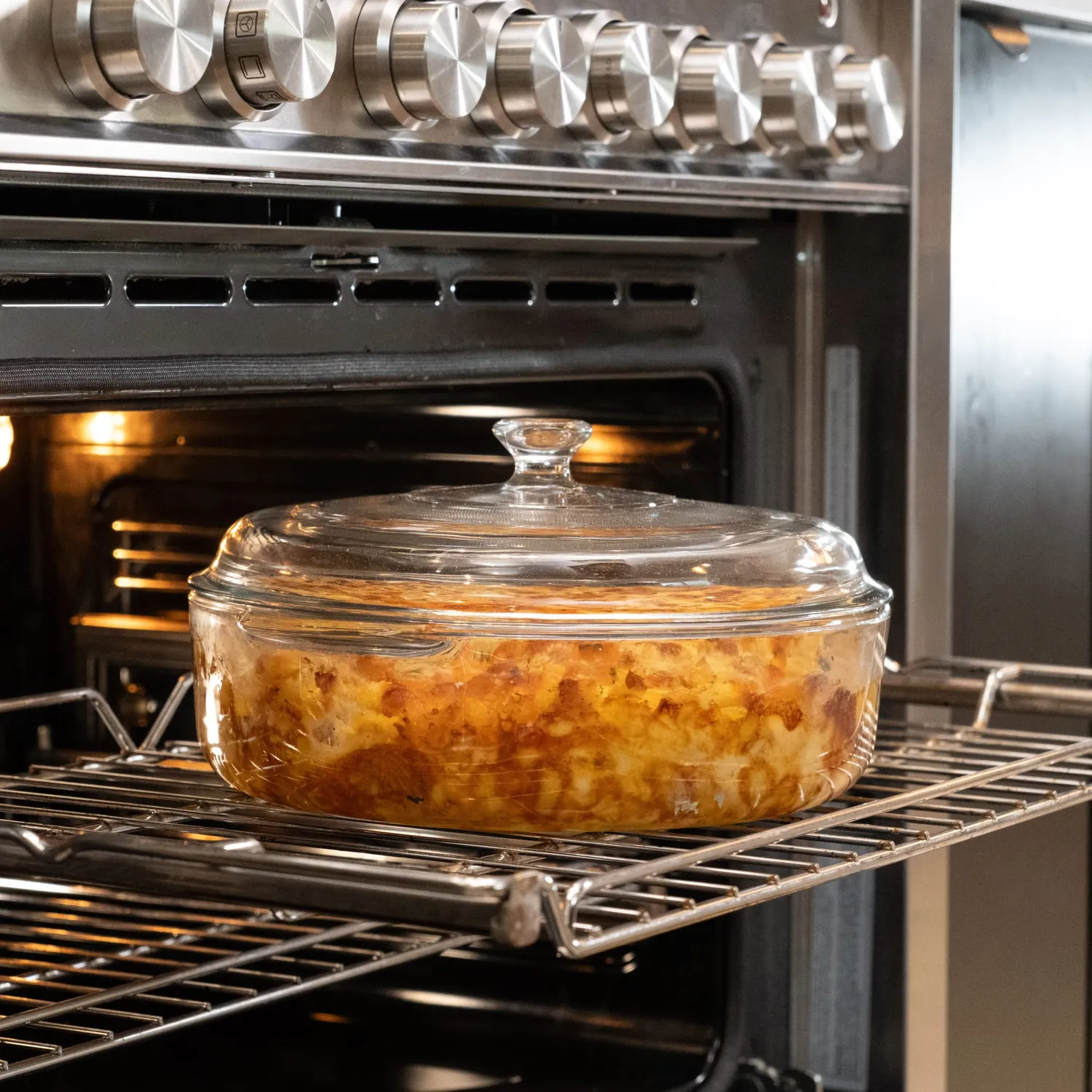 Libbey Baker's Basics ovnfad glas sæt 2 med låg