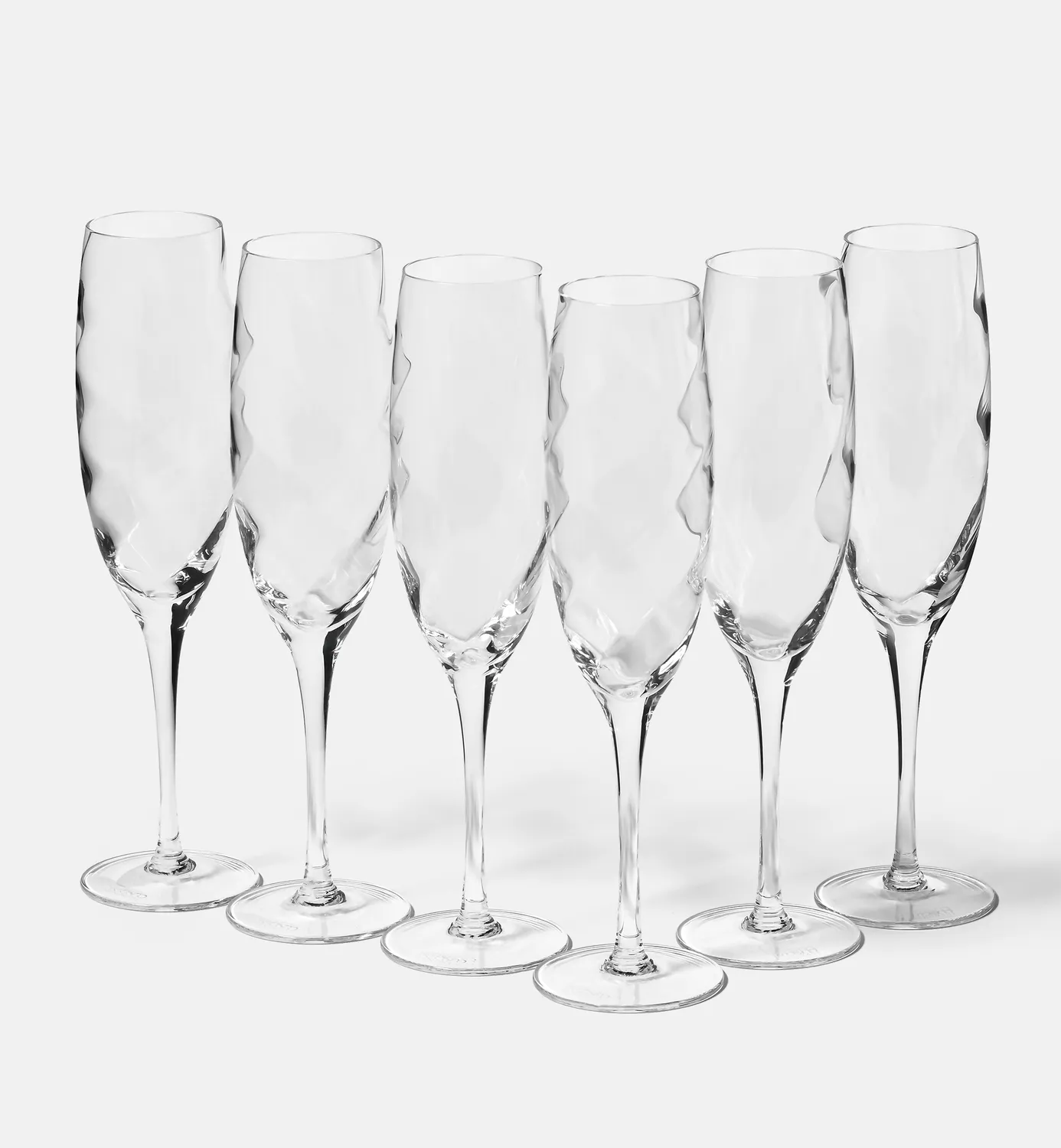 Krosno Romance champagneglas 170 ml riflet krystal