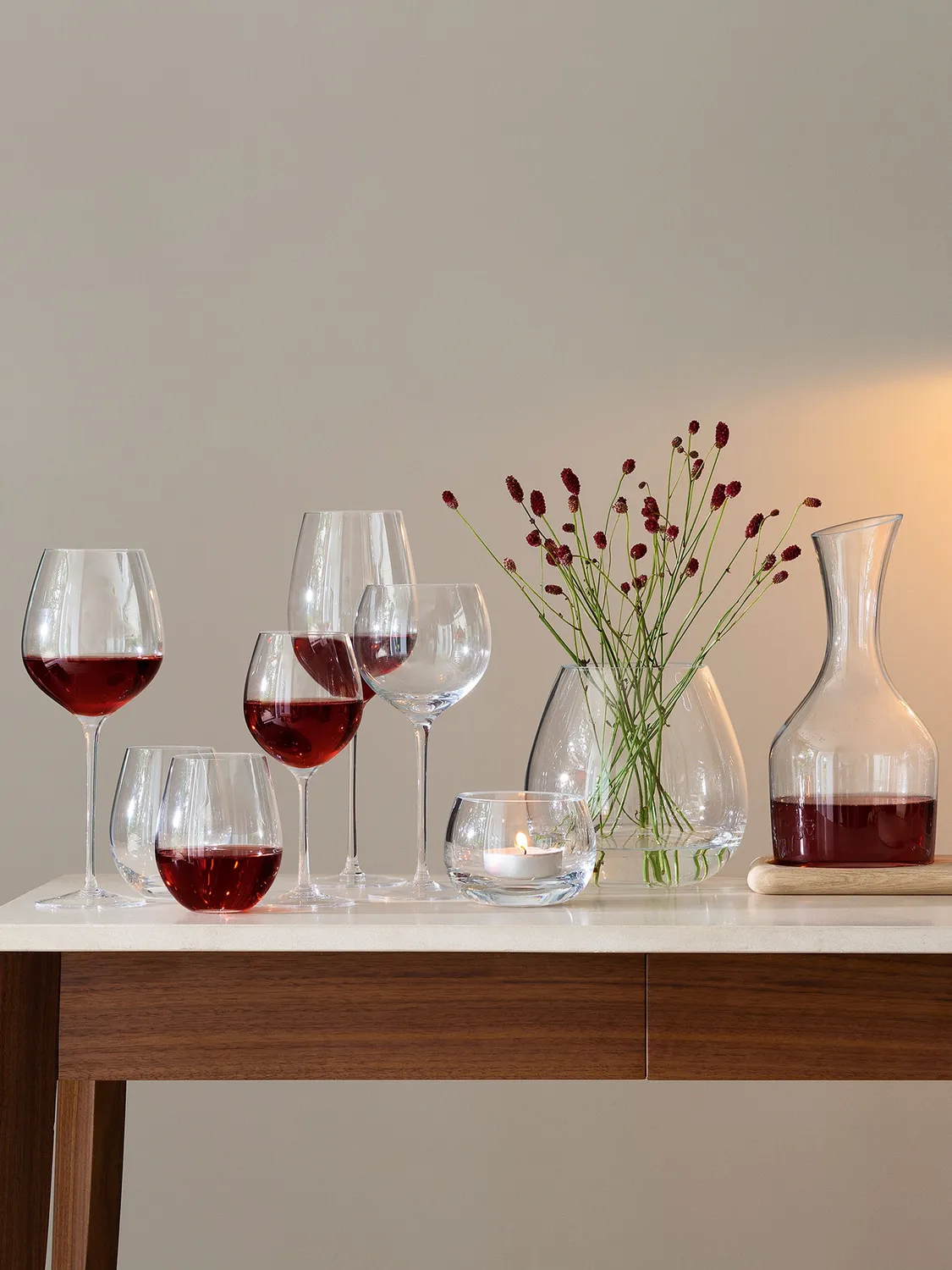 LSA Wine rødvinsglas 2 stk mundblæst glas