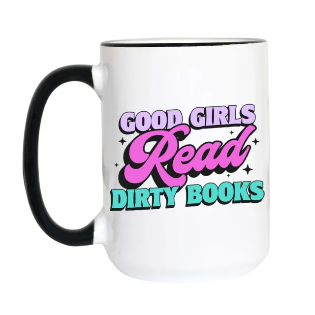 Mugsby Good Girls Read Dirty Books kop 11 oz hvid