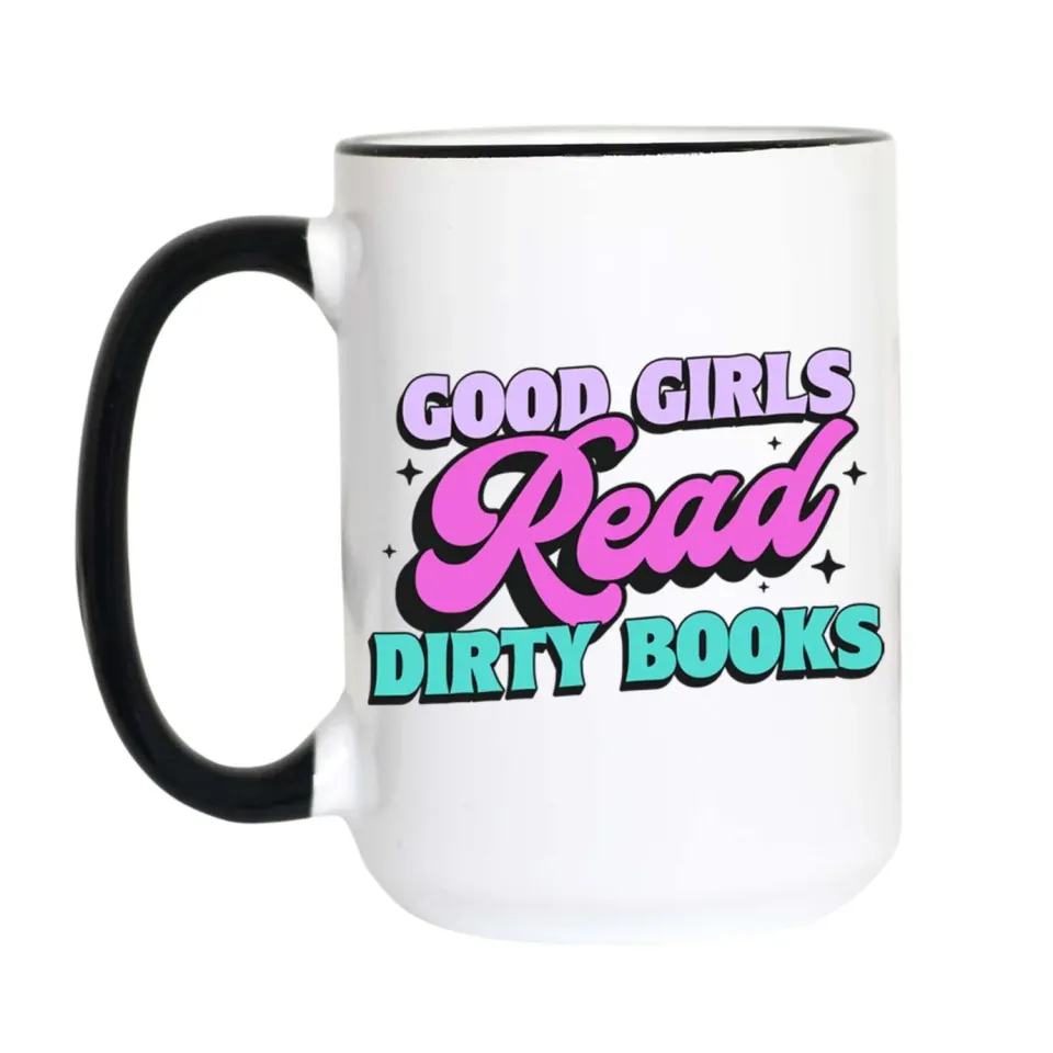 Mugsby Good Girls Read Dirty Books kop 11 oz hvid
