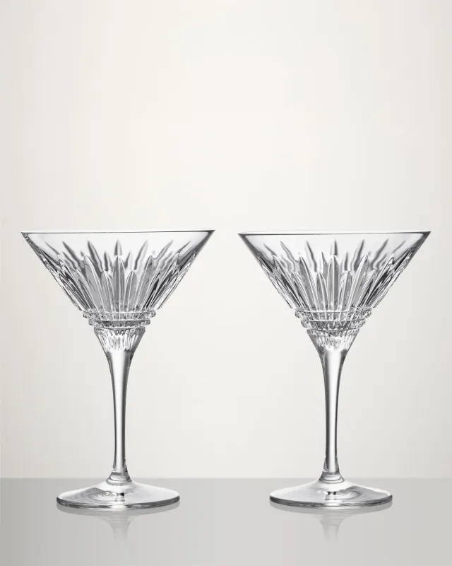 Waterford Lismore Diamond Martini glas 2 stk krystal
