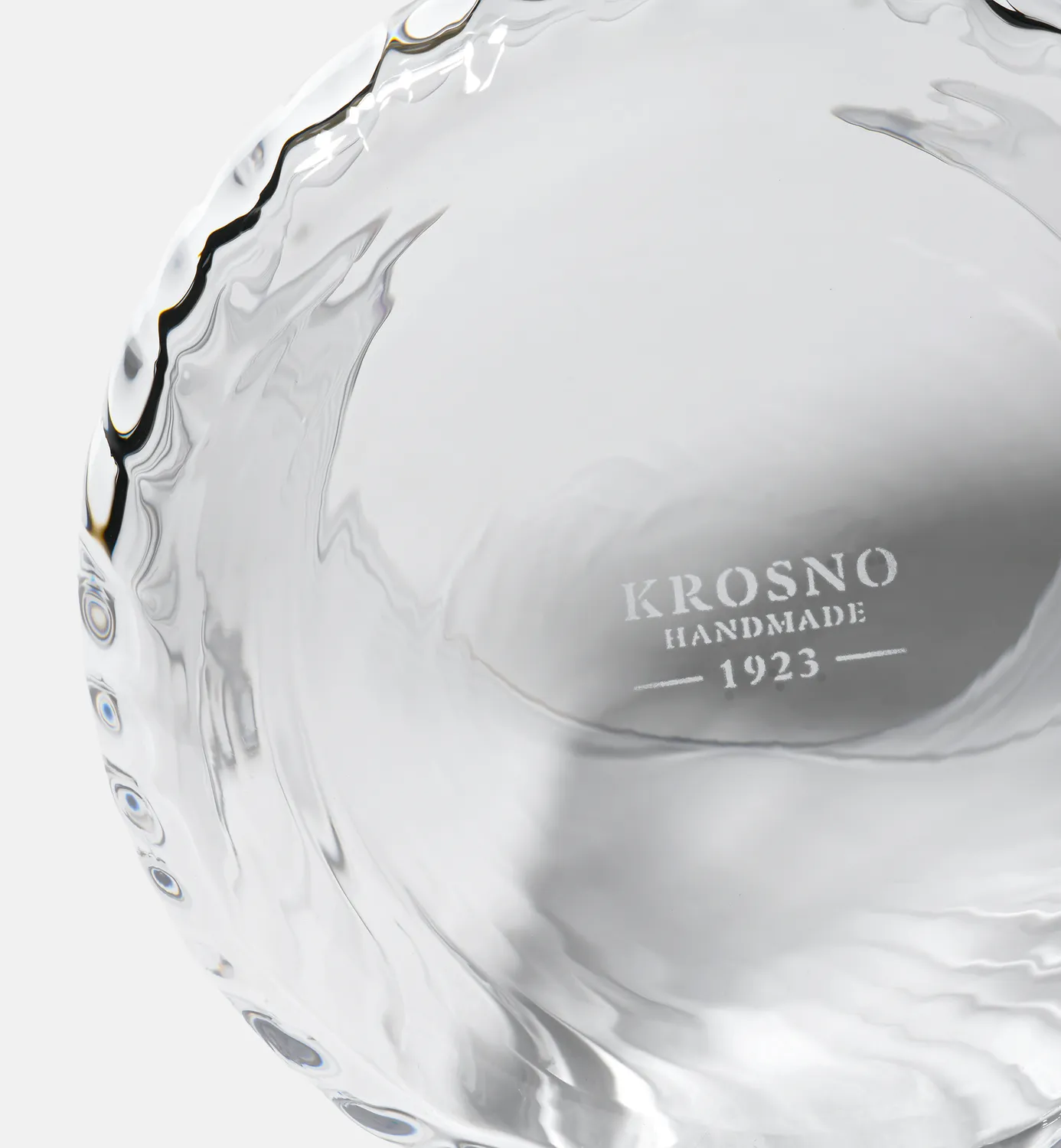 Krosno Gemstone krukke med låg klar 17,1 cm krystal