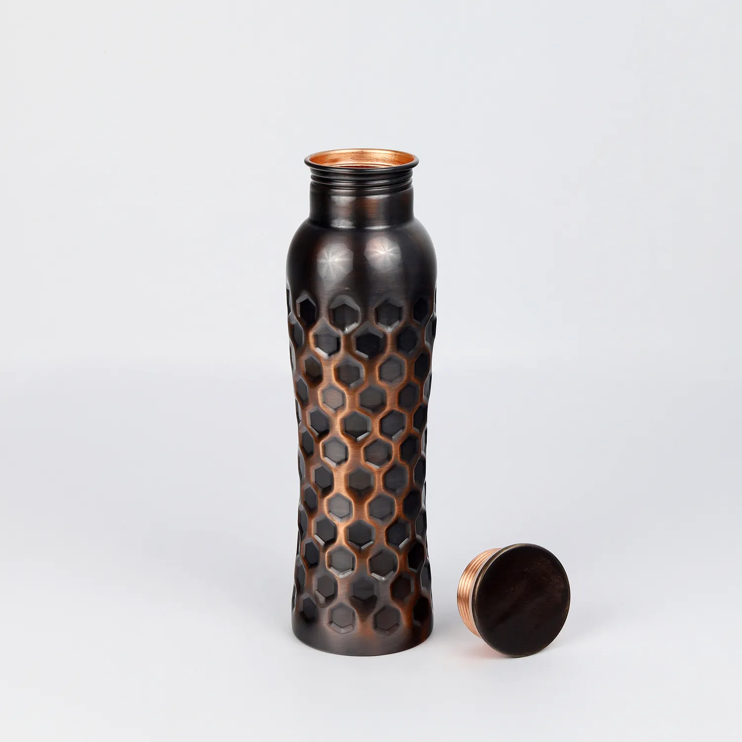 El'Cobre Antique Diamond Curve kobberflaske 1000 ml antik