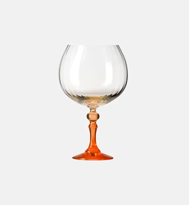 Krosno Ombré ginglas 660 ml orange stilk riflet