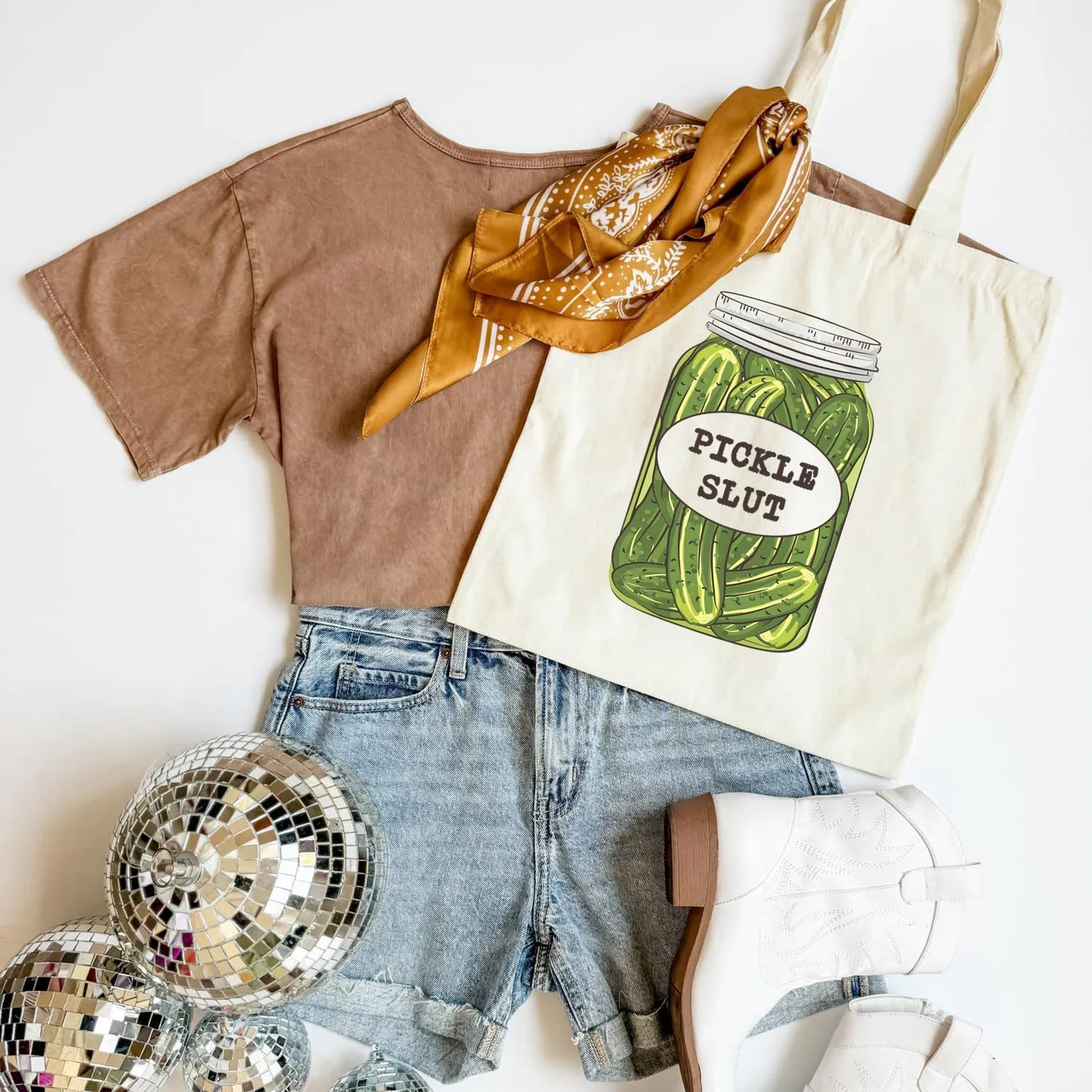 Mugsby Pickle Slut mulepose bomuld 38x40 cm sjov