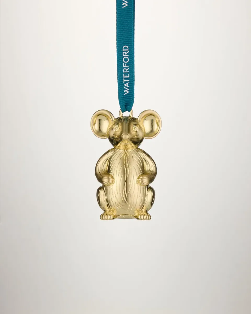 Waterford julepynt gylden mus 2026 ornament