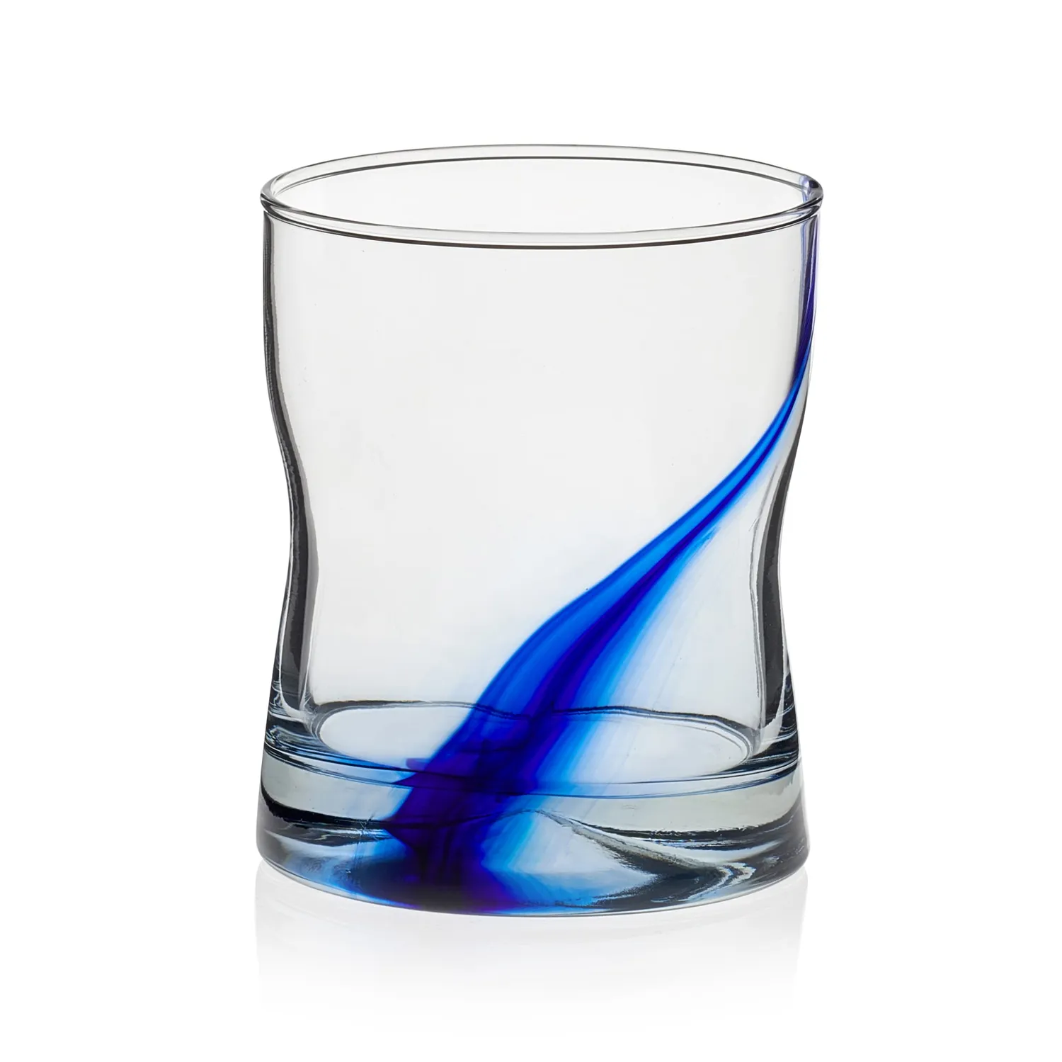Libbey Impressions rocksglas 370 ml sæt med 8 – blå stribe