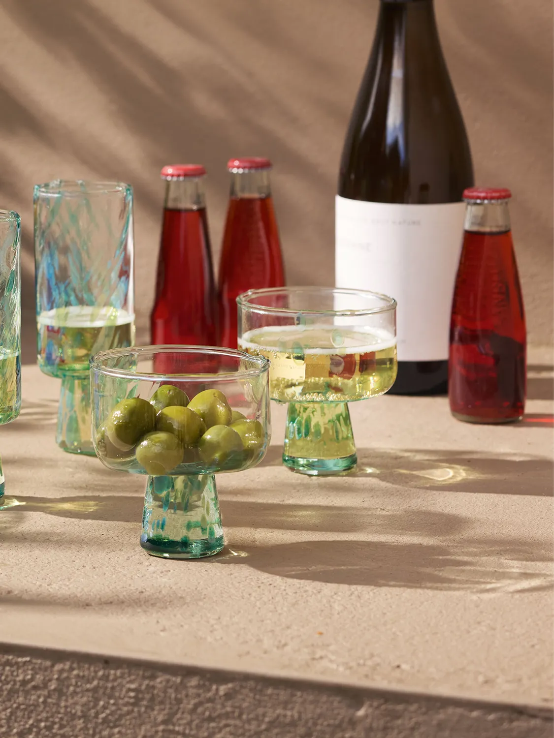 LSA Sea Glass cocktailglas 2 stk genbrug