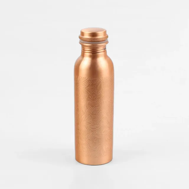 El'Cobre Flower Etching 500 ml kobberflaske blomst