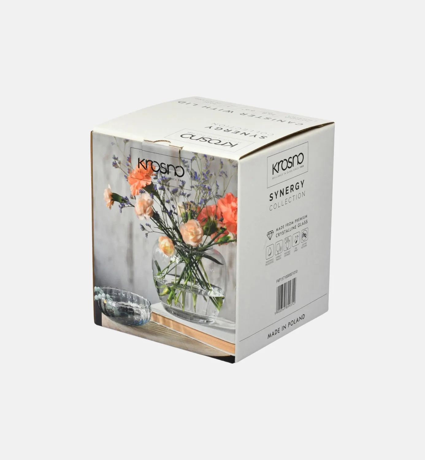Krosno Synergy glas med blåt låg 164 mm