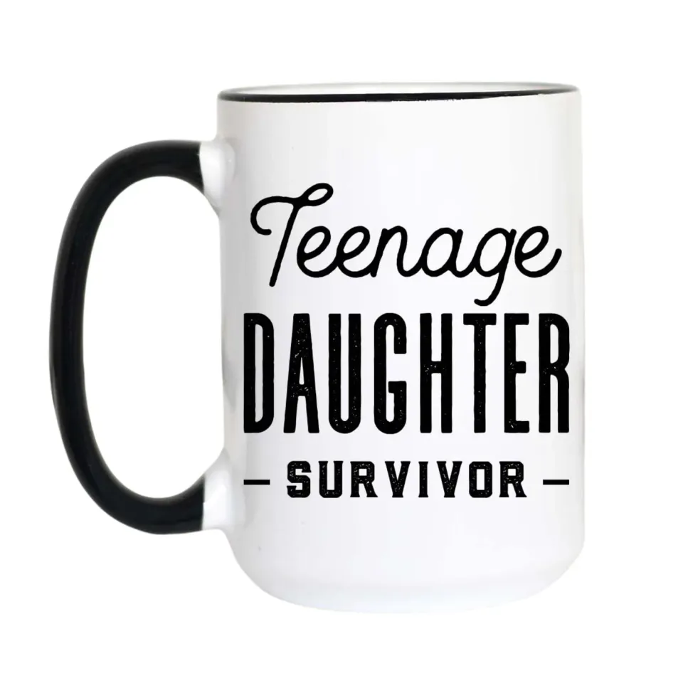Mugsby Teenage Daughter Survivor kop 325 ml sjov