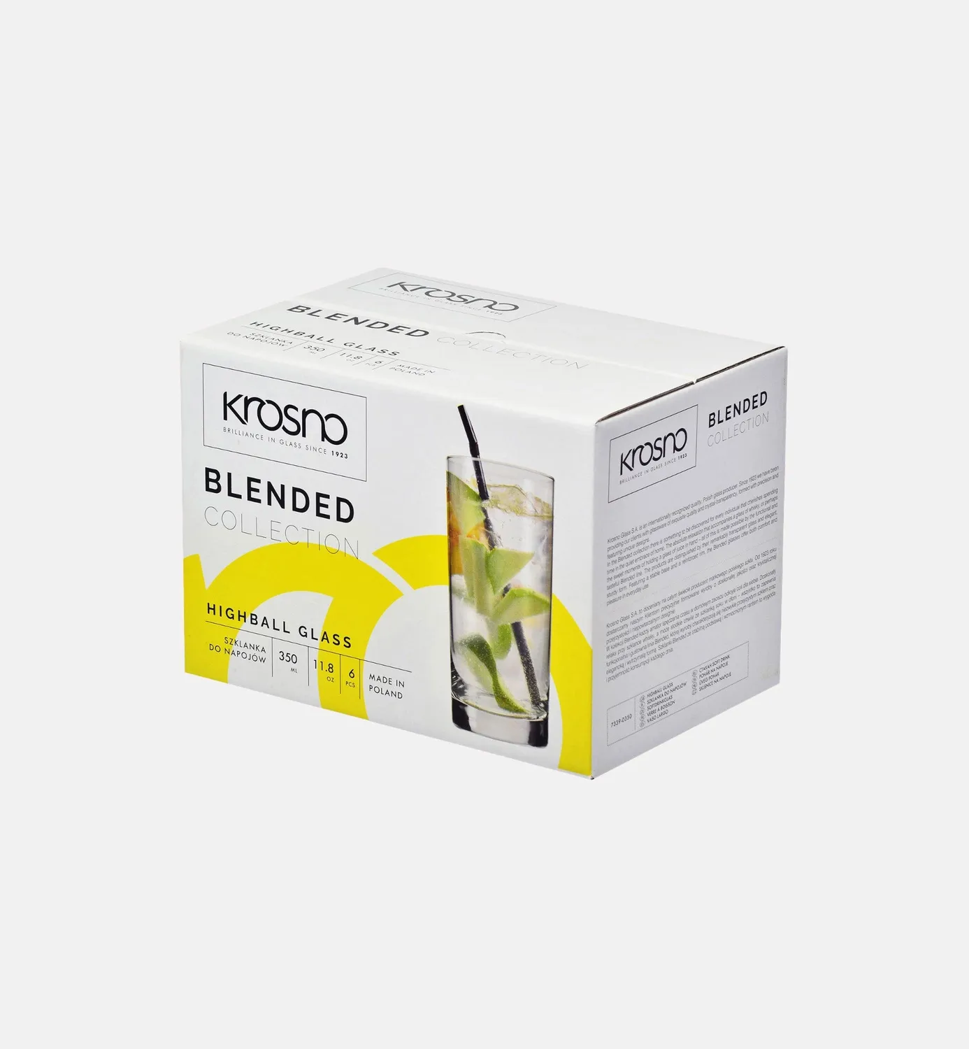 Krosno Blended longdrinkglas 390 ml klar glas