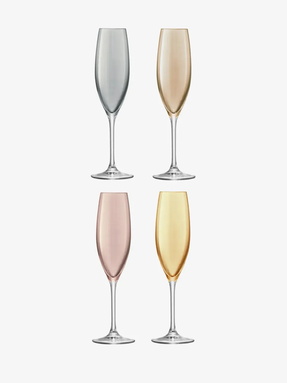 LSA Polka champagneglas 4 stk metallic glas