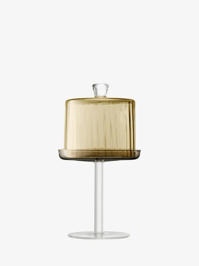 LSA Gems fad med glaskuppel rav