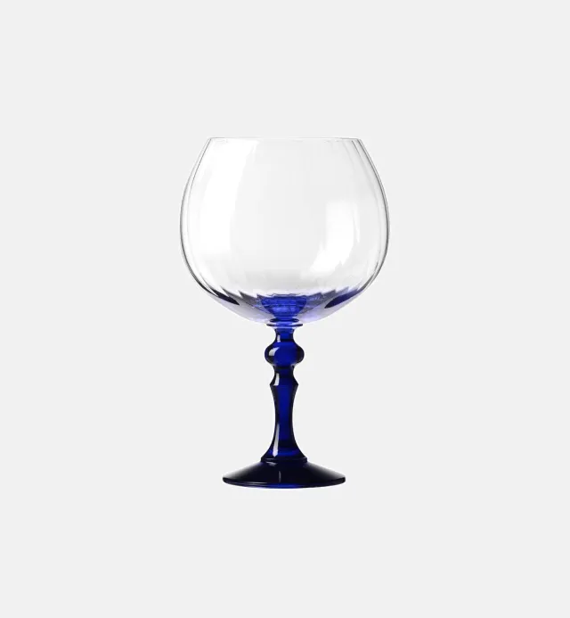 Krosno Bubble ginglas 660 ml navy stilk krystal