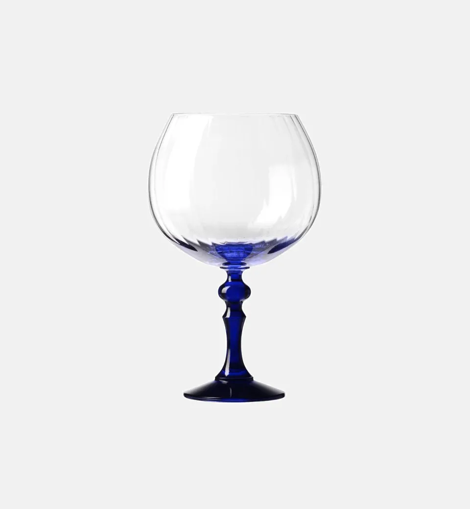 Krosno Bubble ginglas 660 ml navy stilk krystal