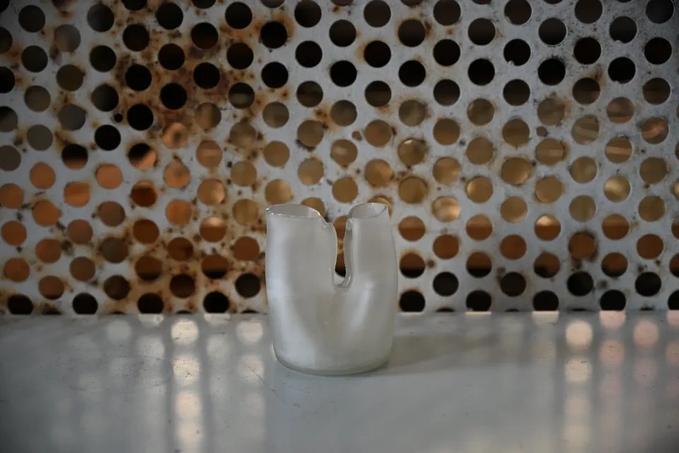 Jesper Jensen Twin Bottleneck vase klar kort 9 cm