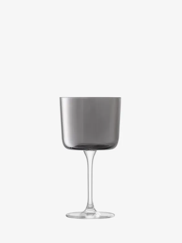 LSA Lunar vinglas 2 stk grå lustre glas