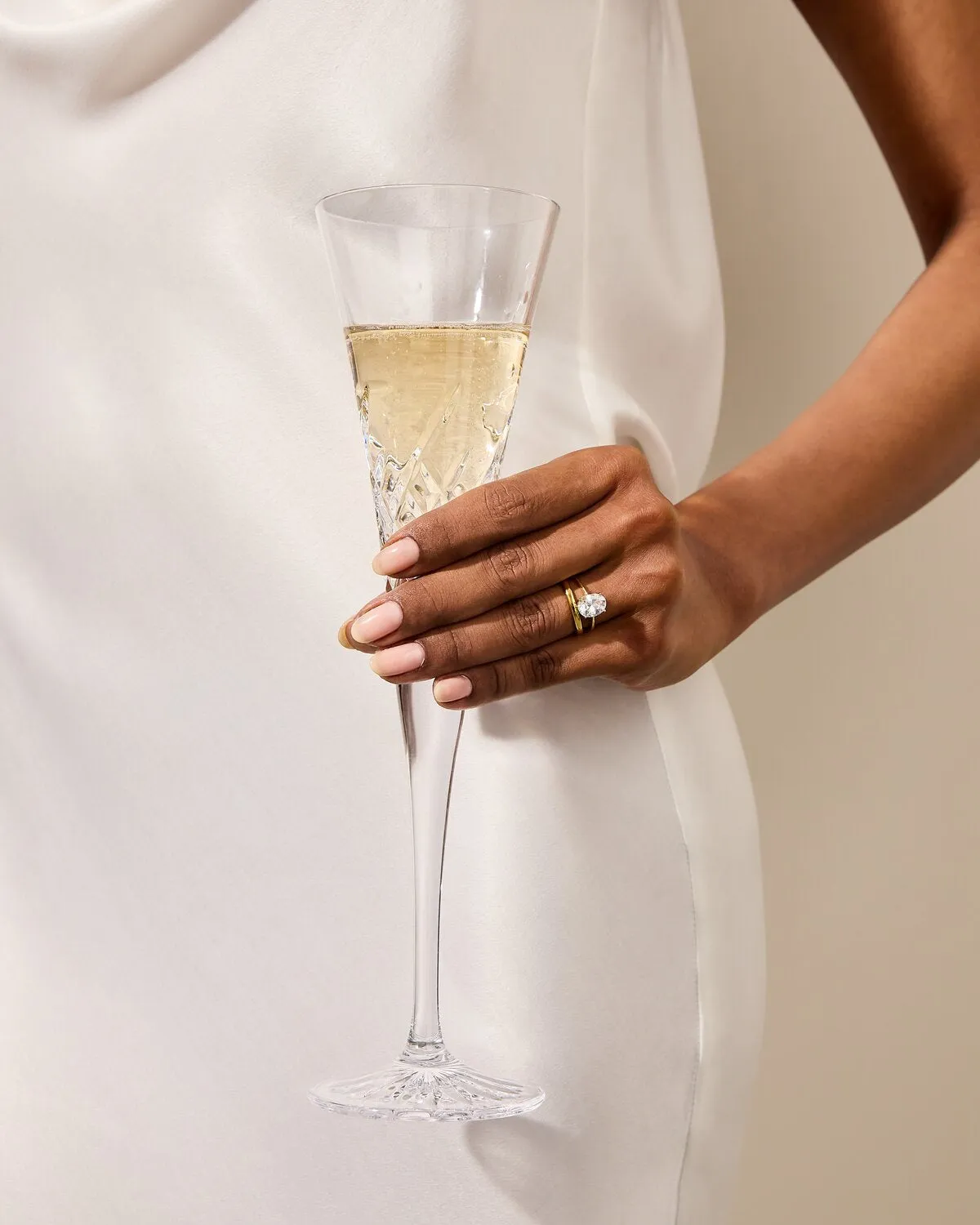 Waterford Wishes champagneglas 2 stk med boblemønster