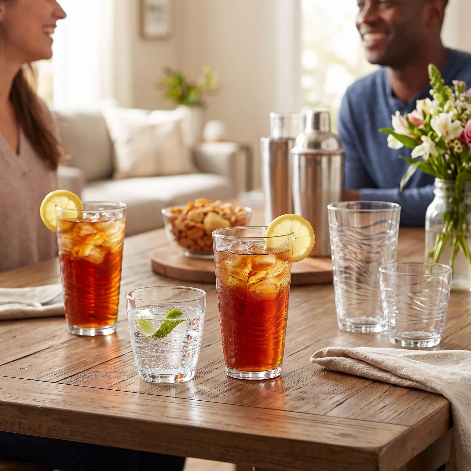 Libbey Orbita glassæt 16 stk mønster 535/340 ml