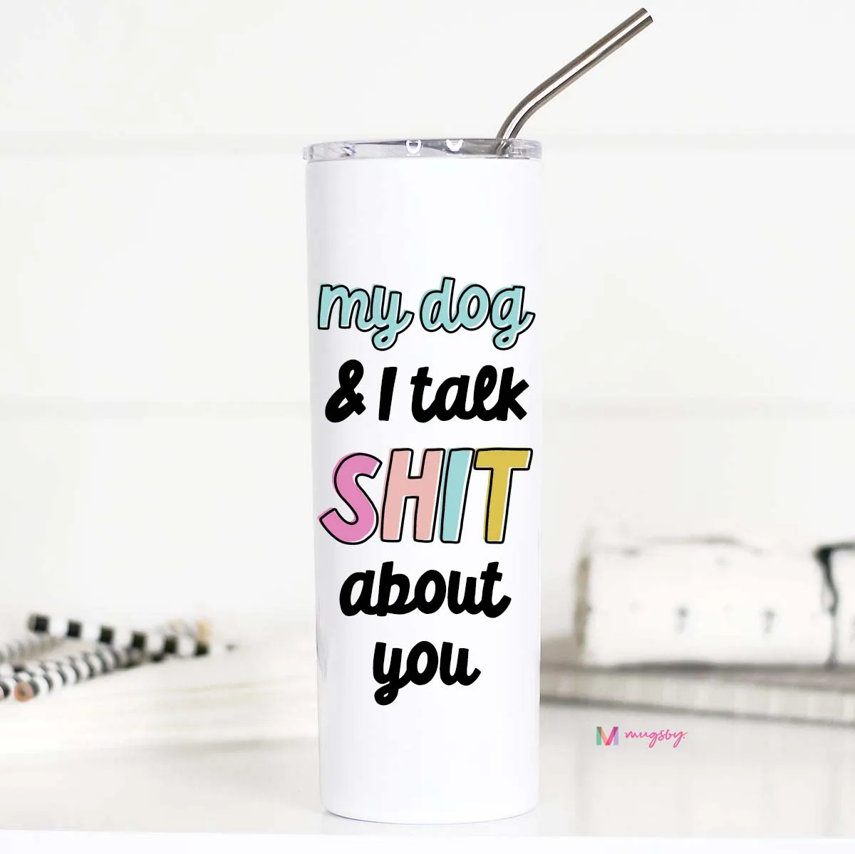 Mugsby My Dog termokrus 590 ml med sug