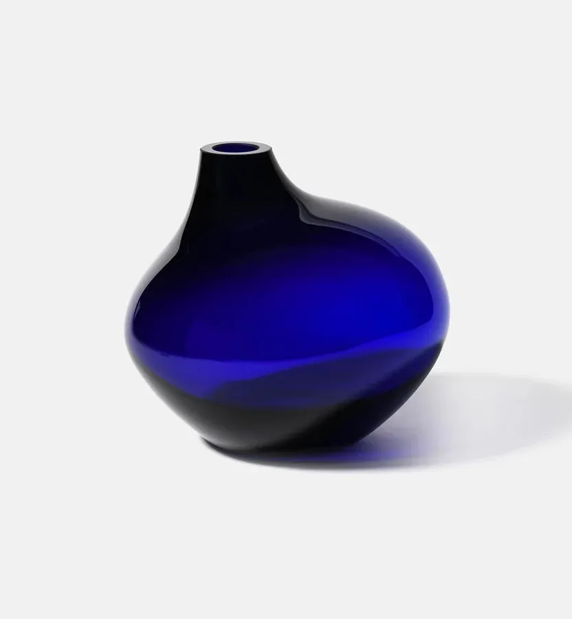Krosno Pebble 2017 vase 20 cm koboltblå