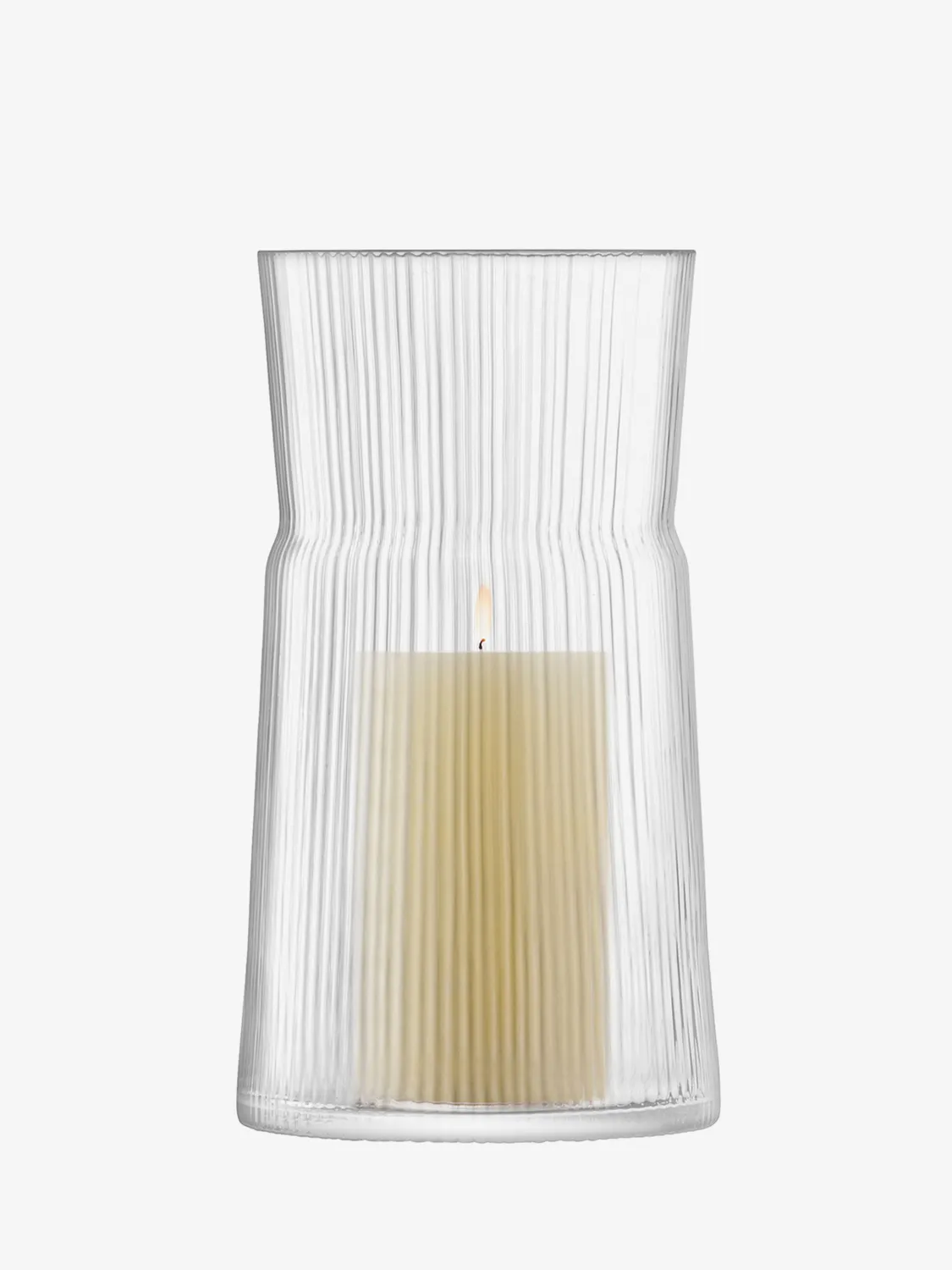 LSA Gio Line lanterne vase glas inkl. lys