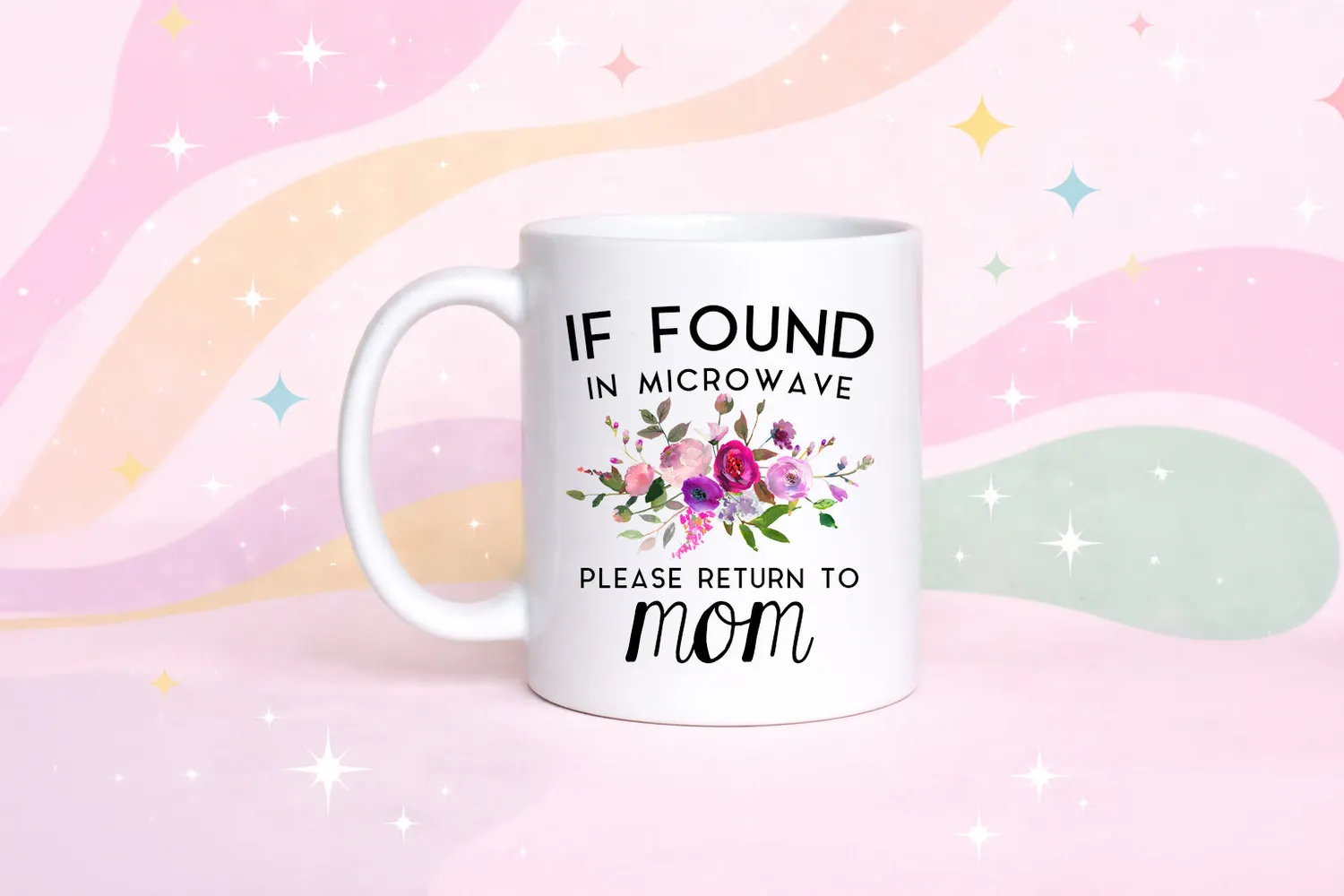 Mugsby If Found in Microwave krus 325 ml blomster