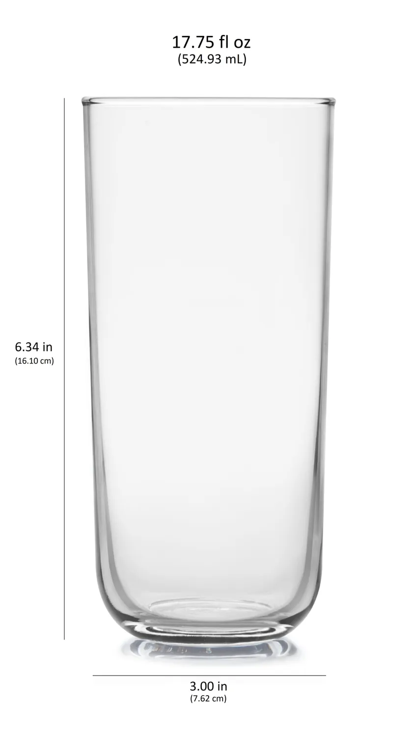 Libbey Polaris Axis tumblerglas 525 ml sæt 8 klar