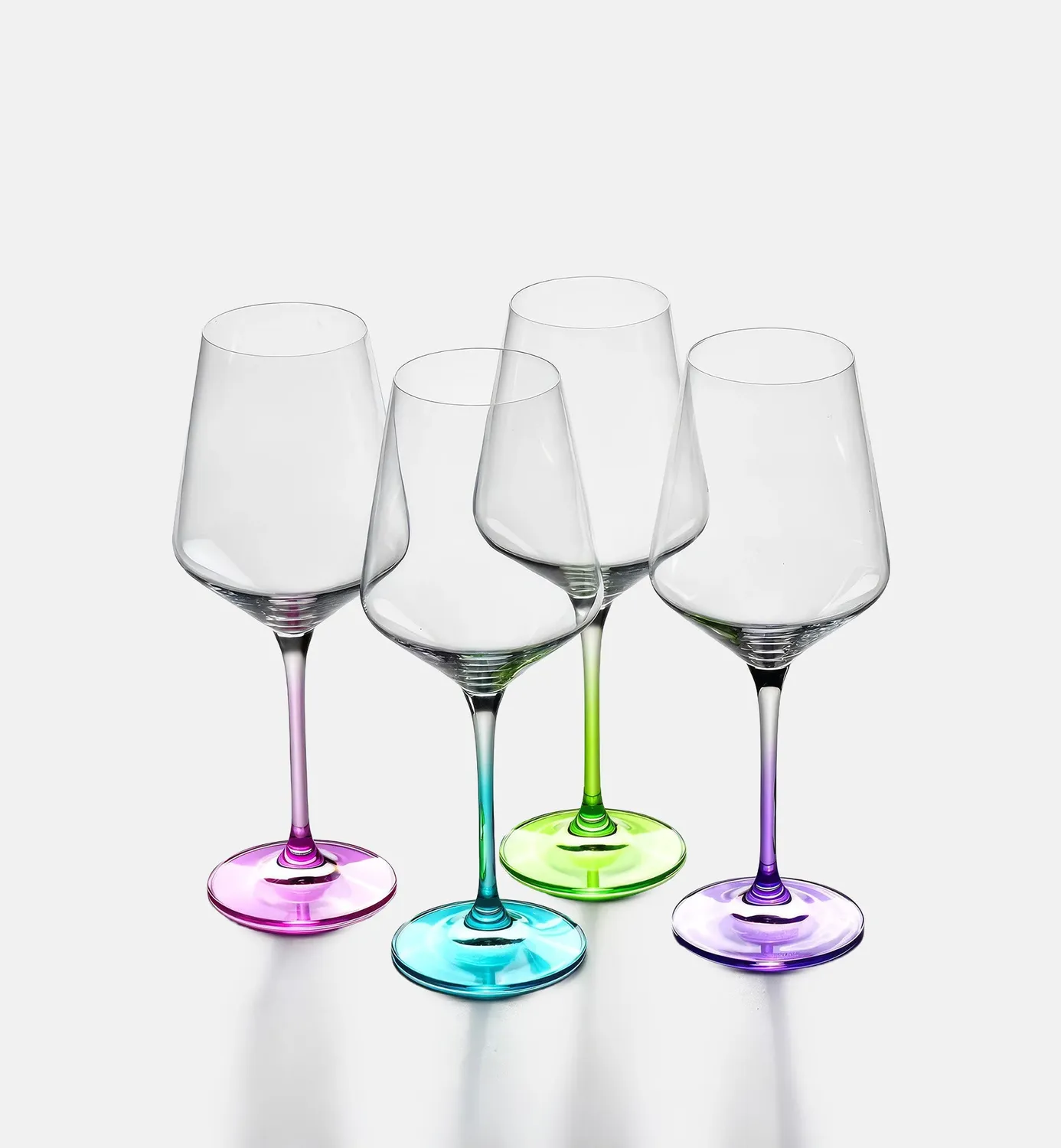 Krosno Avant-Garde vinglas 450 ml 4 stk farvet fod