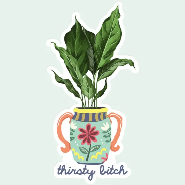 Mugsby Thirsty Bitch krus 325 ml plante