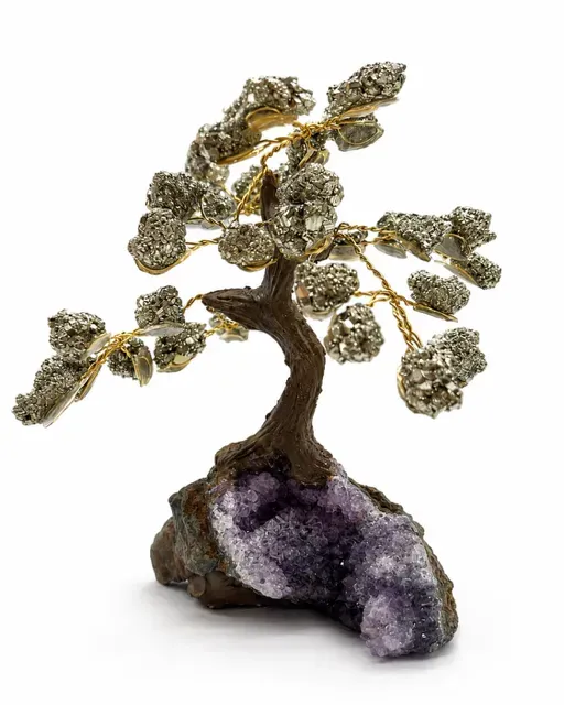El'Cobre Pyrit krystaltræ 10 cm på krystal base