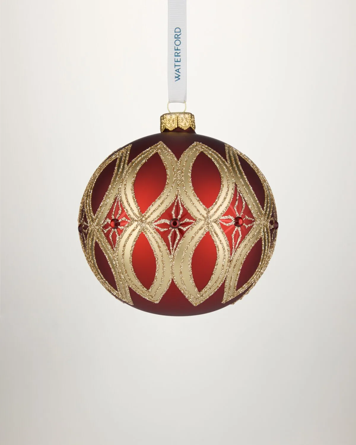Waterford Holiday Heirlooms Infinity julekugle rød