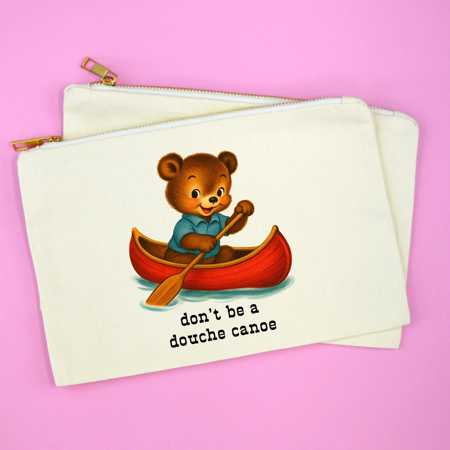 Mugsby Bear makeup pung lærred sjov