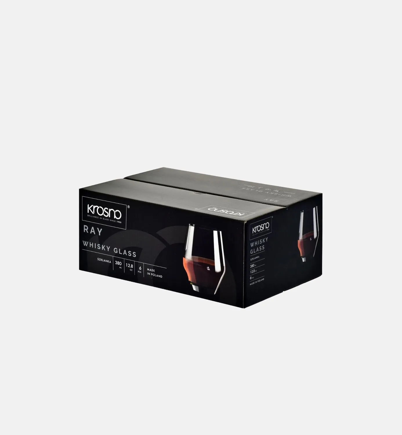 Krosno whiskyglas tumbler 380 ml diamant