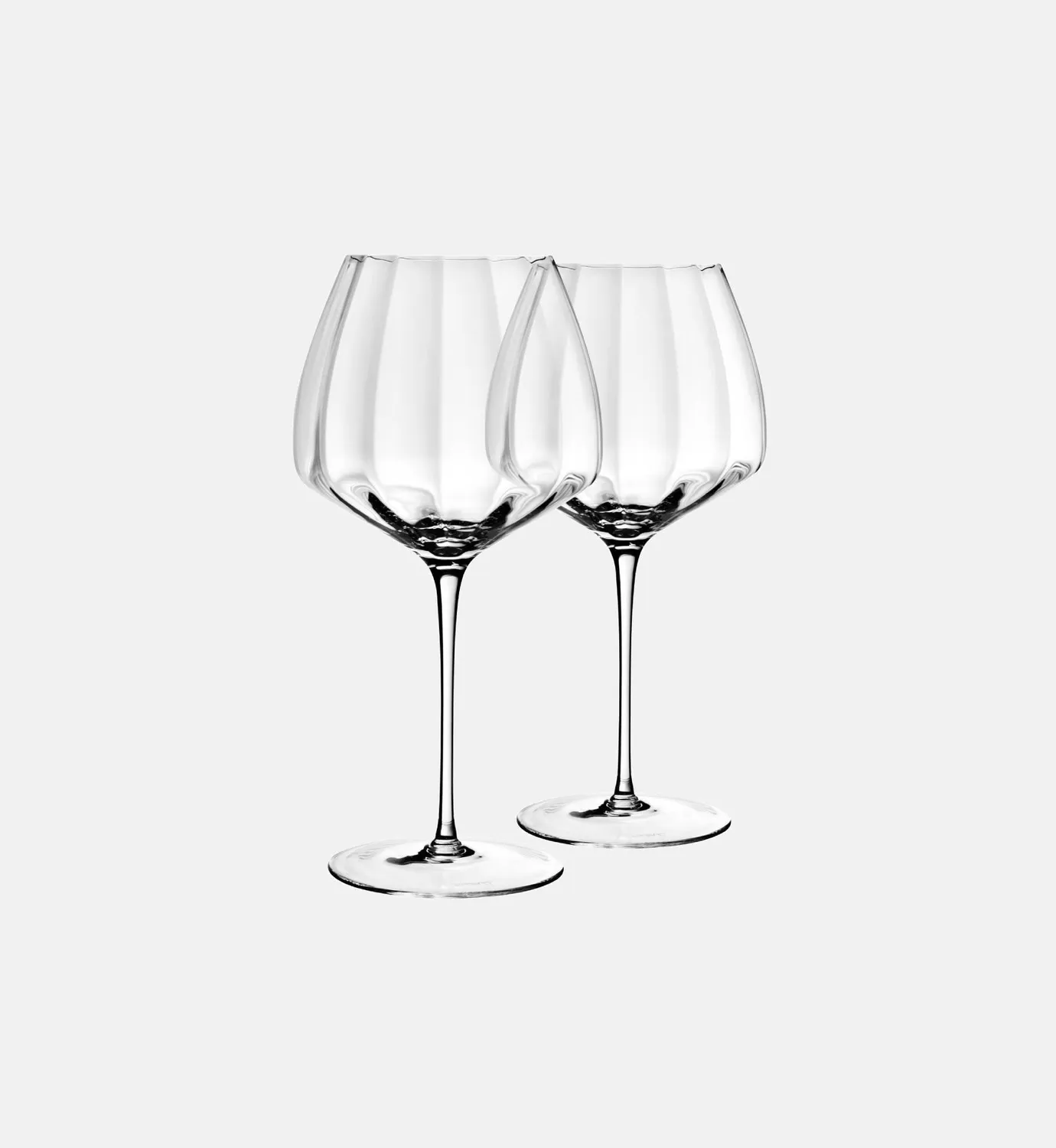Krosno Celebration rødvinsglas 900 ml riflet krystal