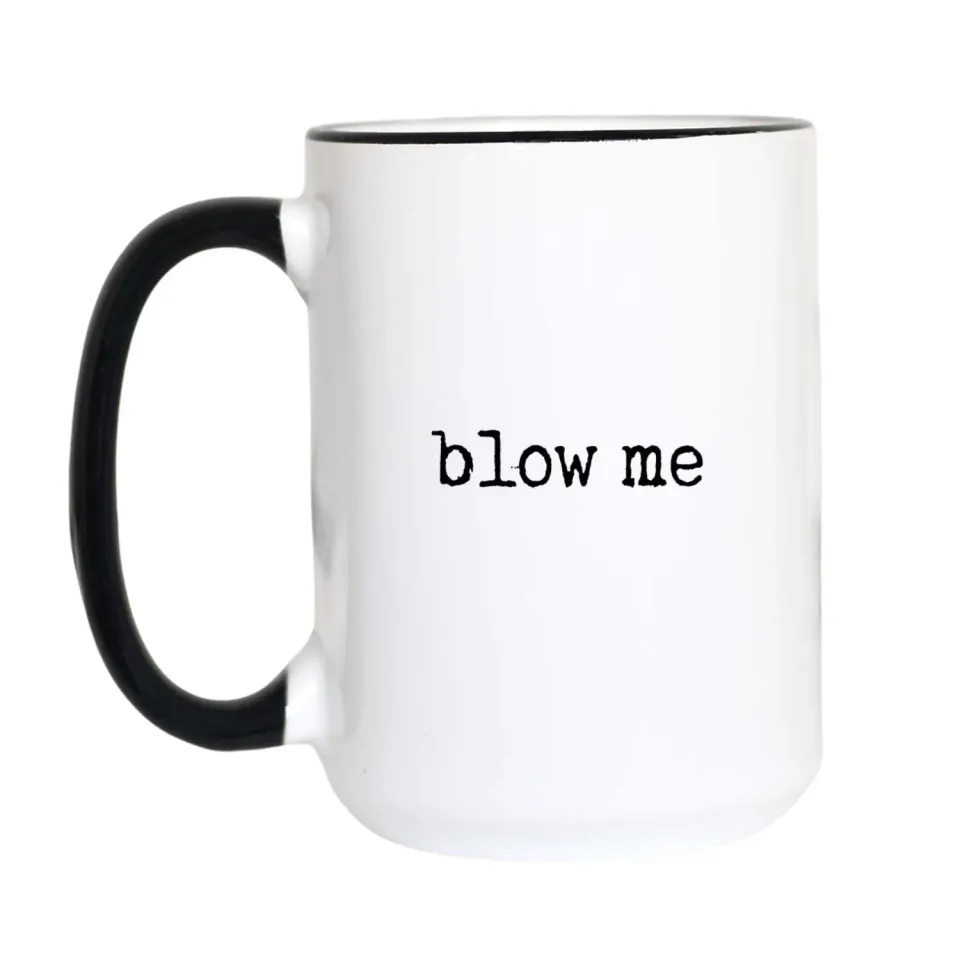 Mugsby Blow Me krus 325 ml hvid fræk