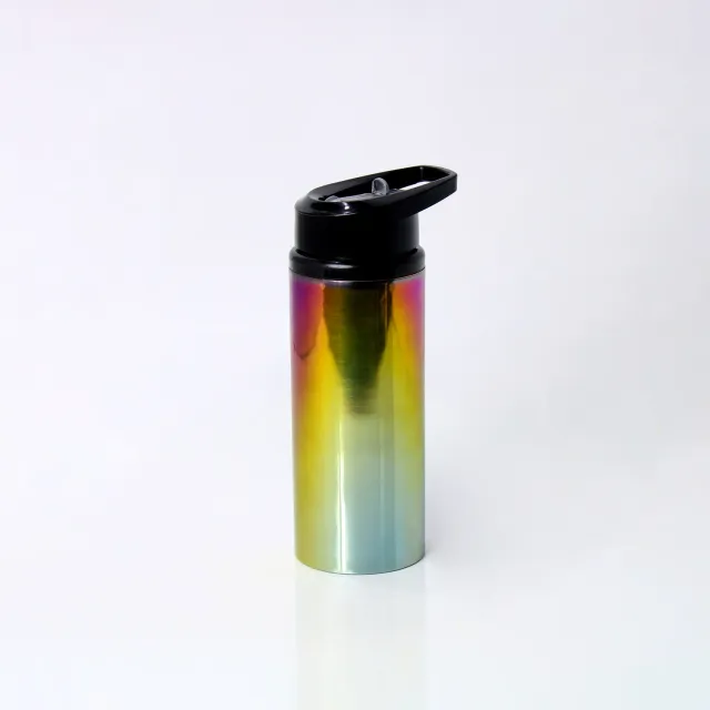 El'Cobre Premium Rainbow Sipper kobberflaske 500 ml regnbue