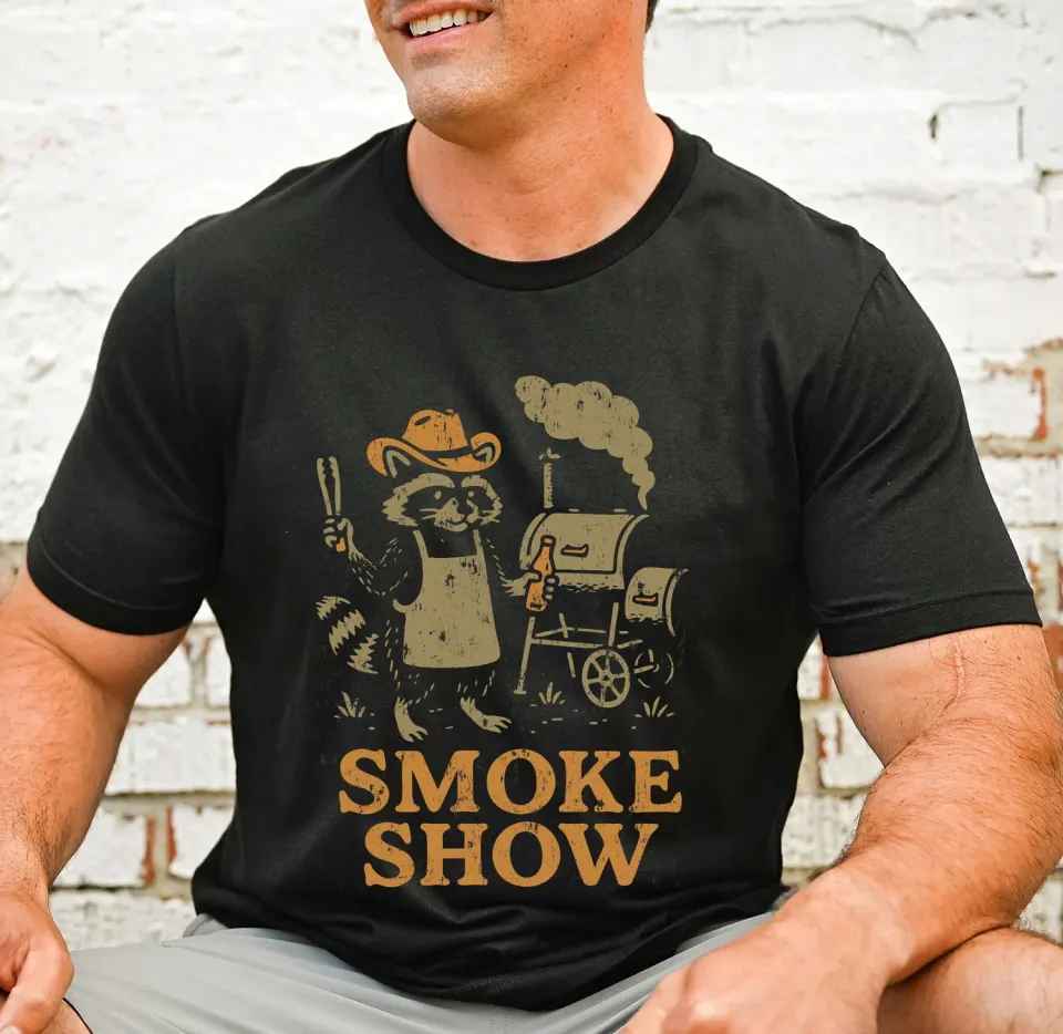 Mugsby Smoke Show t-shirt sort fars dag S-3XL