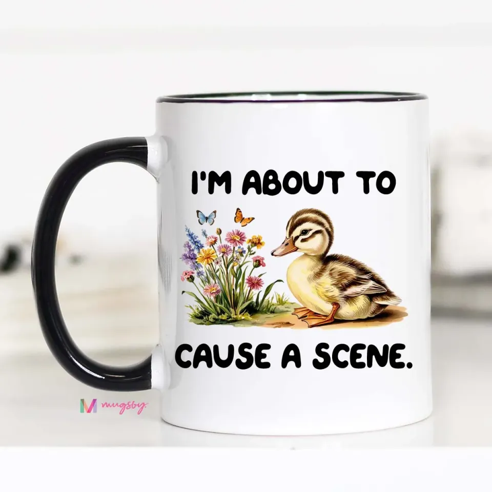 Mugsby Cause a Scene krus 325 ml hvid tekst