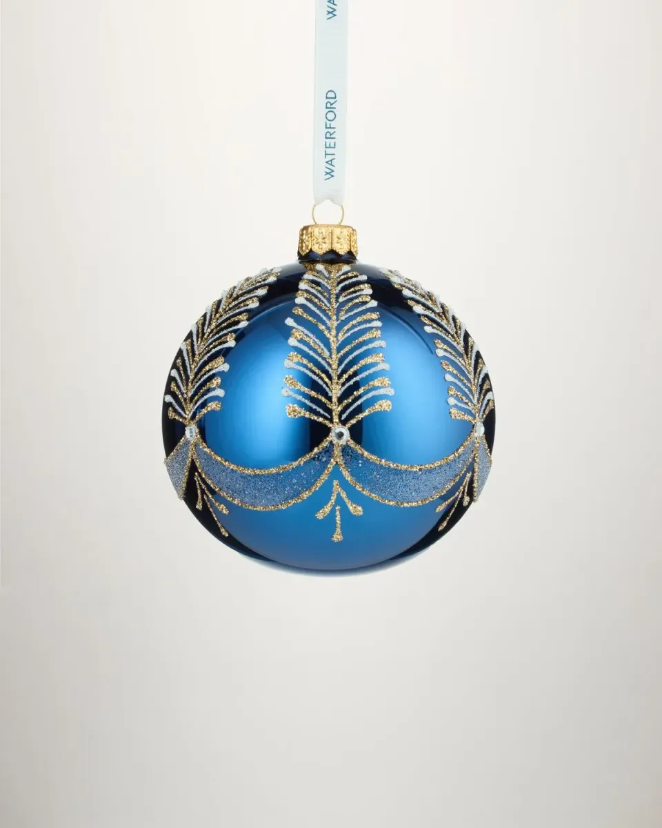 Waterford Holiday Heirlooms Blue Bauble julekugle blå