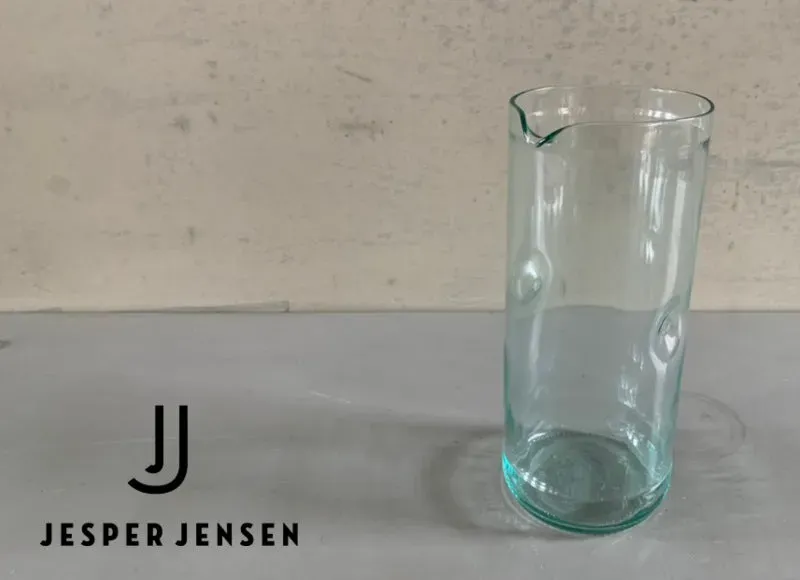 Jesper Jensen Jug Medium kande lyseblå genbrugsglas