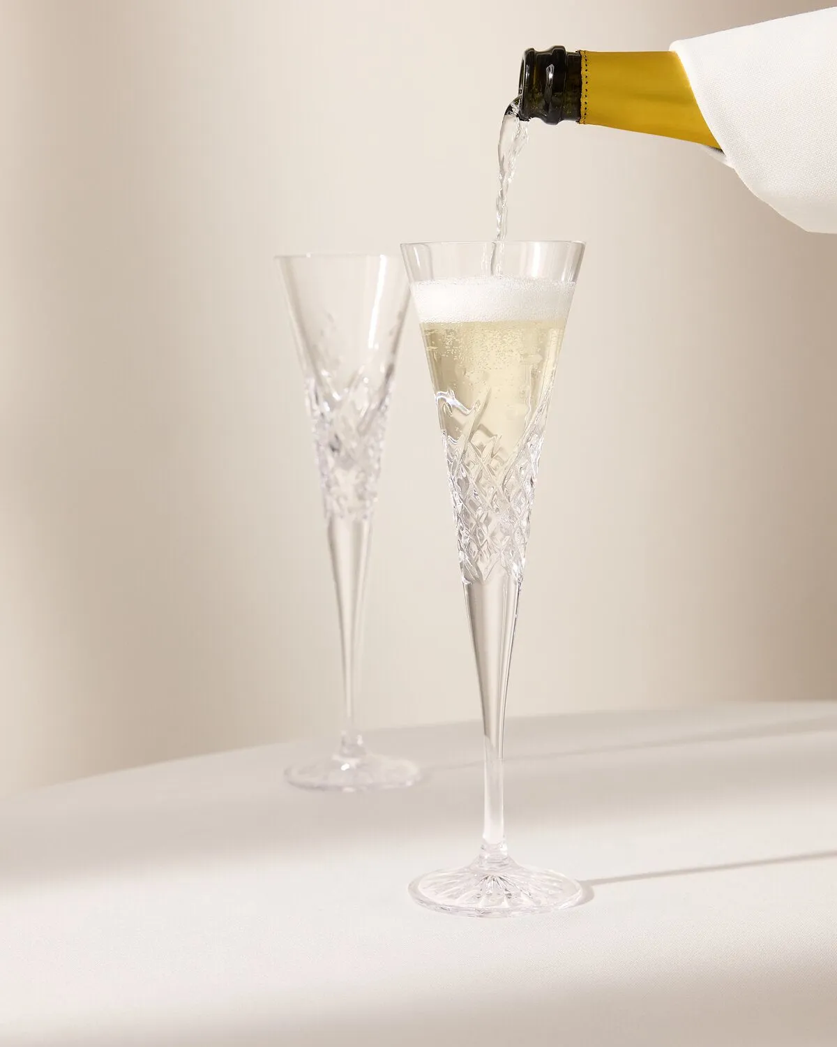Waterford Wishes champagneglas 2 stk med boblemønster