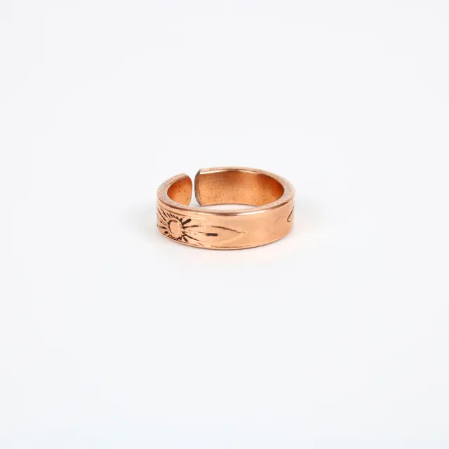 El'Cobre Copper Ring Design 4 kobberring justerbar