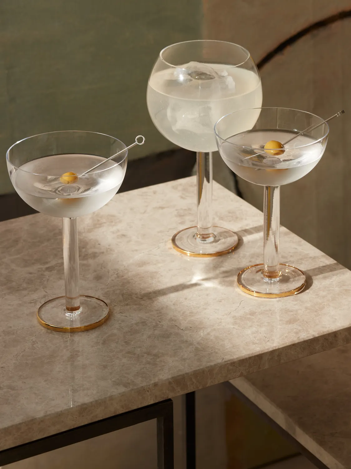 LSA Luca ballonglas 2 stk gin tonic guldbånd
