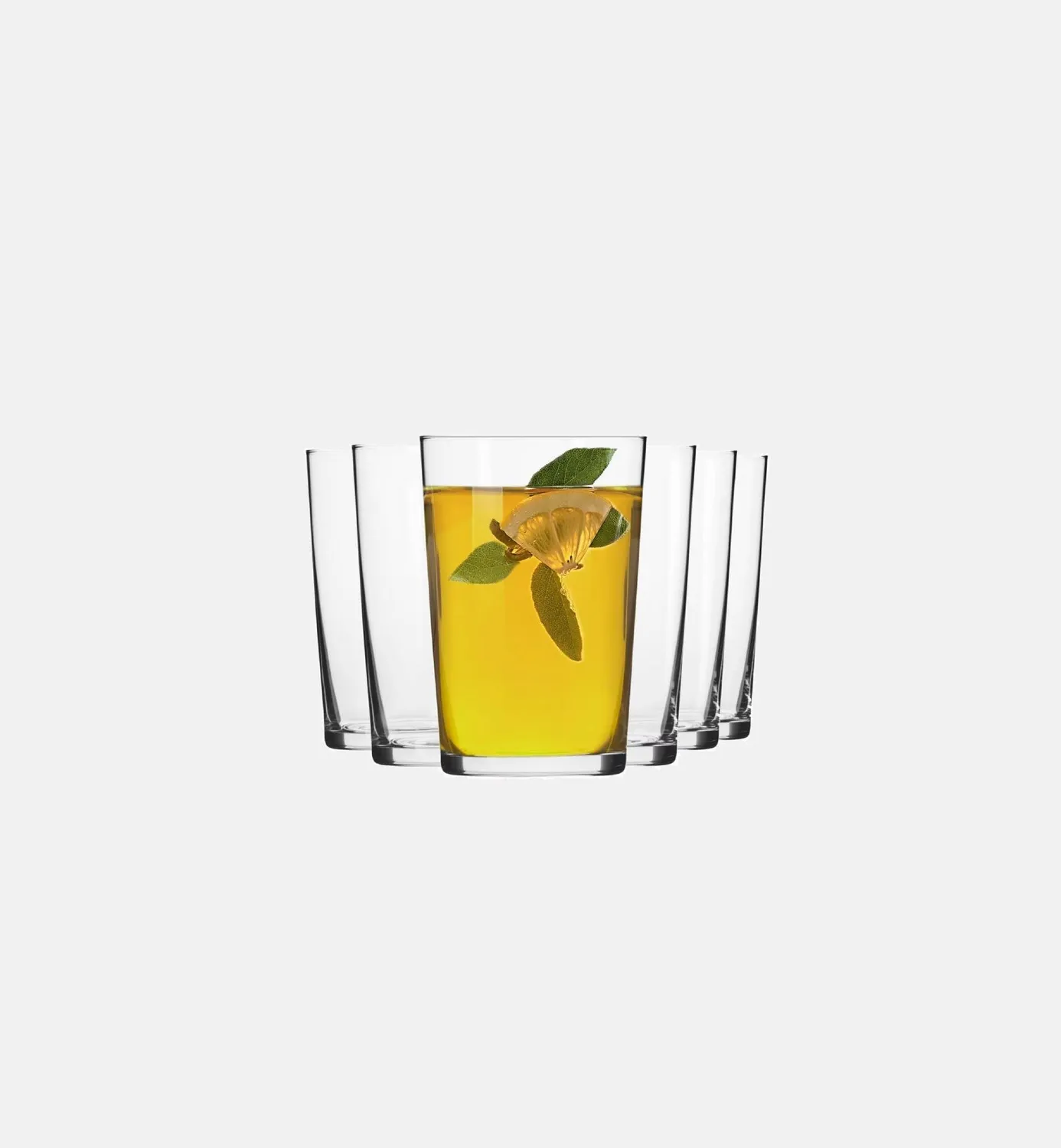 Krosno Flared teglas 280 ml 6 stk klart glas