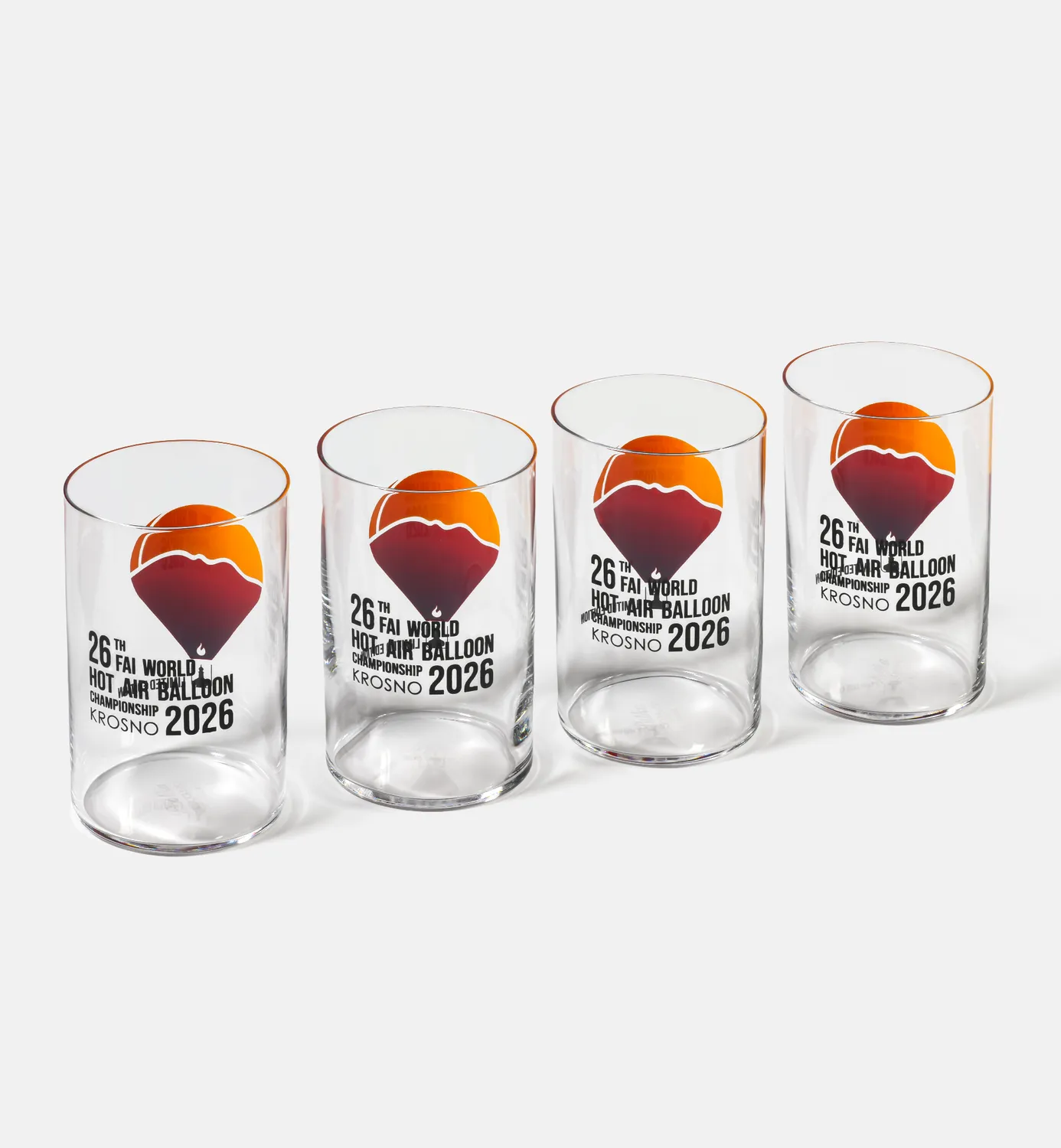 Krosno Polka glas 250 ml ballon print