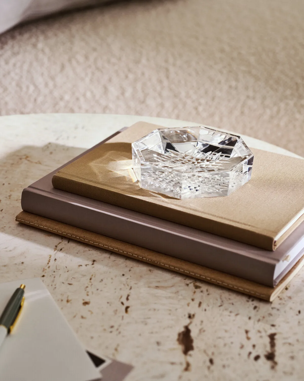 Waterford Lismore Diamond fad krystal 10 cm pynt